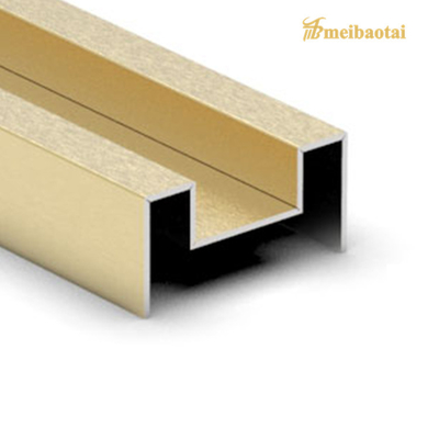 304 SS Customized Profile Stainless Steel Corner Tile Trim 10FT