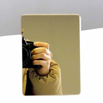 ASTM Standard Champagne Gold Gold Mirror Stainless Steel Plate PVD Panel