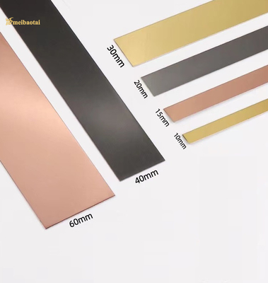 0.55mm Thickness SS304 Mirror Stainless Steel Tile Trim Round Edge