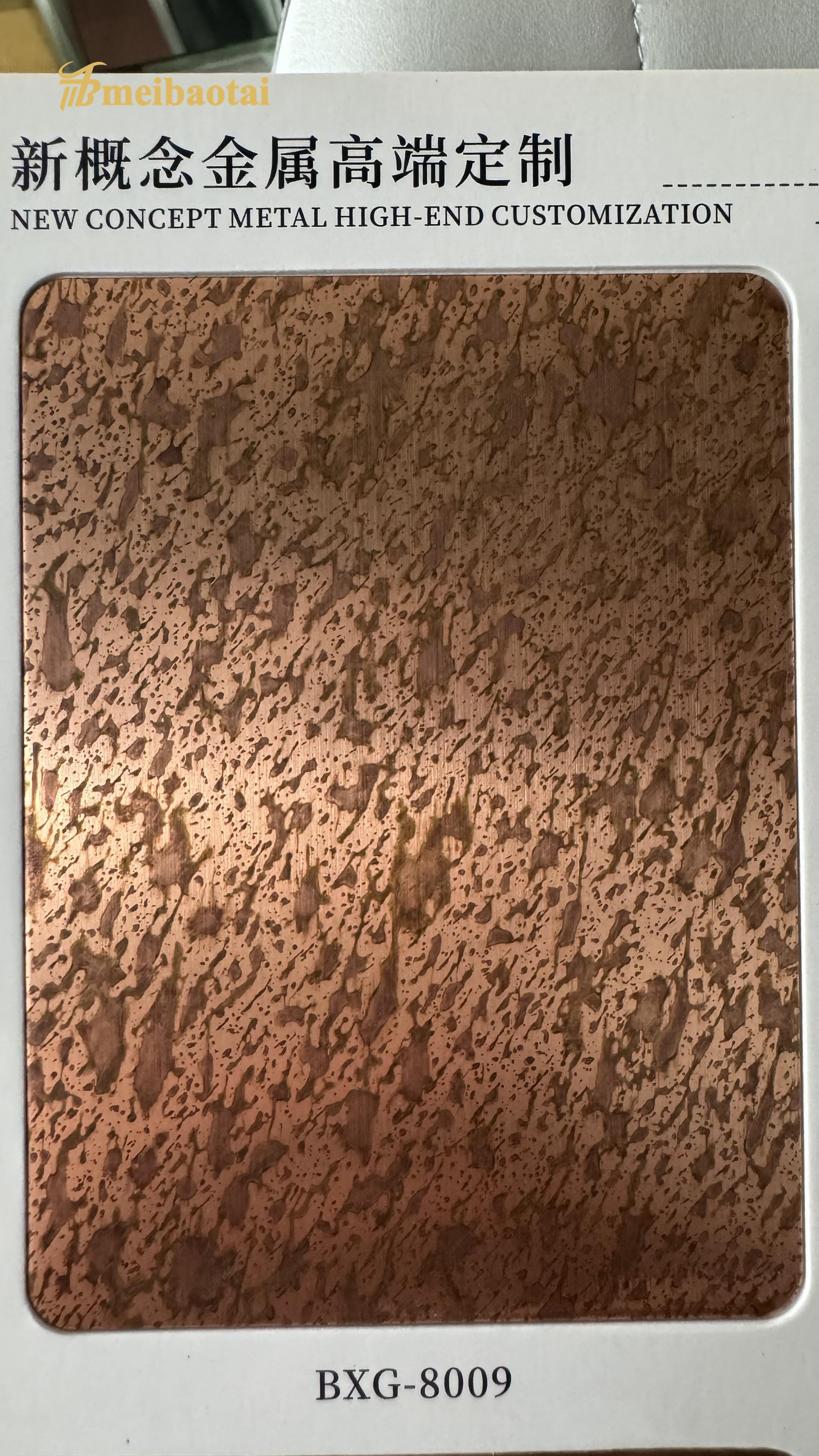 ss304 Antique Color Etching Stainless Steel Bảng trang trí