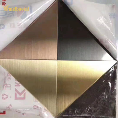Giá tốt Tấm thép không gỉ trang trí phủ PVD chải, loại 201, dày 0.65mm, kích thước 4 feet trực tuyến