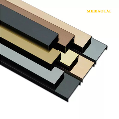 Gương soi chân tóc 304 Ngói bằng thép không gỉ Trang trí 10FT Chống vân tay