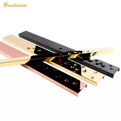 Giá tốt Chân U Thép Không Gỉ Phủ Vàng Xước, Độ Dày 0.55MM, Chống Dấu Vân Tay trực tuyến