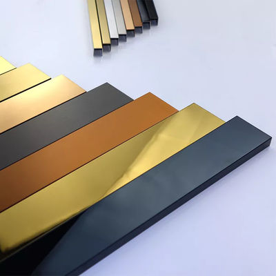 Giá tốt Thanh U Thép Không Gỉ 304 Kích Thước Tùy Chỉnh với Lớp Phủ Màu PVD cho Ứng Dụng Nẹp Gạch và Kênh U trực tuyến