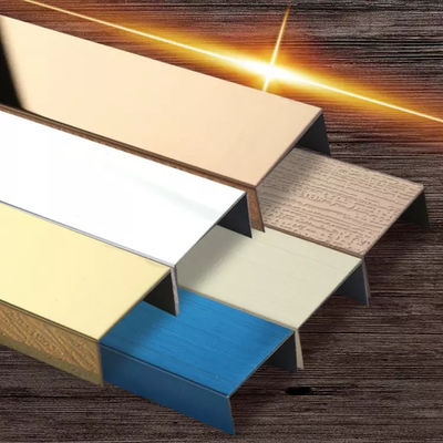 Viền U Thép Không Gỉ 304 Mạ Màu PVD 20mm Trang Trí