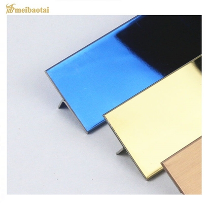Ngói hiệu ứng bằng thép không gỉ 2438mm Trang trí bằng thép không gỉ 304 Dải ngói bằng thép không gỉ