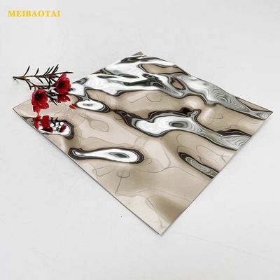 Giá tốt Tấm kim loại thép không gỉ cán nguội bề mặt gương vân nước cấp 304 trực tuyến