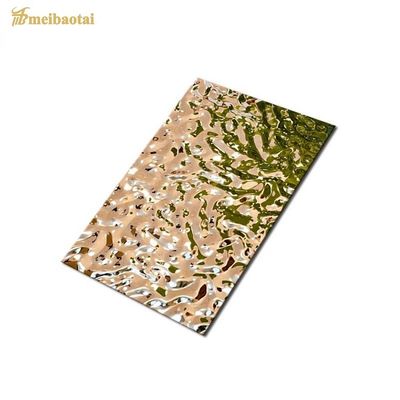 Giá tốt ASTM 304 Grade Cold Rolling Stainless Steel Plate với kết thúc gương và mô hình sóng nước trực tuyến