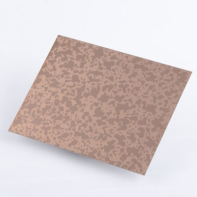 Rose Gold Mirror Etching bền vững lạnh cán tấm thép không gỉ SS Bảng