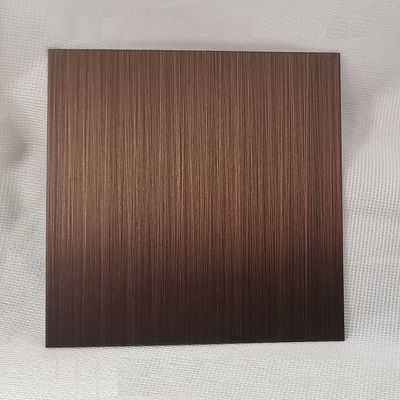 Anti Bronze 304 Grade Hairline Stainless Steel Sheet với AFP Finish cho trang trí kiến trúc
