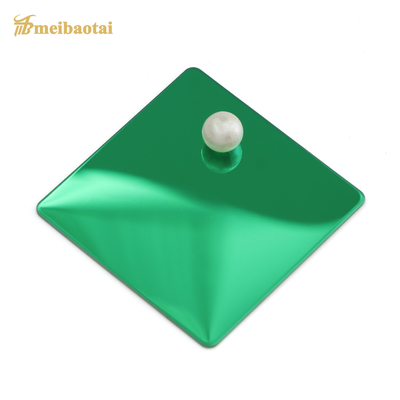 Gương màu xanh lá cây hoàn thiện Tấm thép không gỉ màu Độ dày 1,2mm