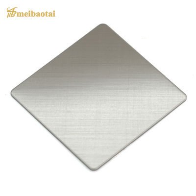 Giá tốt Bảng thép không gỉ trang trí bằng bạc matte brushed với độ dày 0,8mm và kích thước bốn feet trực tuyến