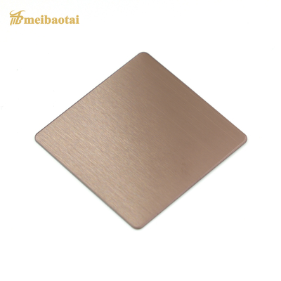 Rose Golden Matte Kết thúc tấm thép không gỉ trang trí Độ dày 4x8 0,65mm