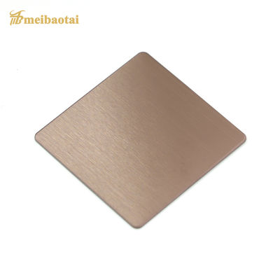 Giá tốt Rose Golden Matte Finish Tấm thép không gỉ trang trí 4x8 Kích thước 0,65mm Độ dày PVD tráng trực tuyến