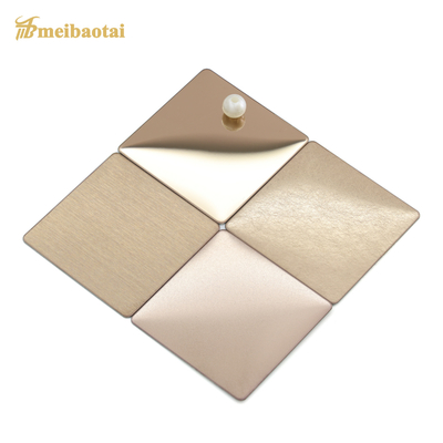 Rose Golden Matte Kết thúc tấm thép không gỉ trang trí Độ dày 4x8 0,65mm