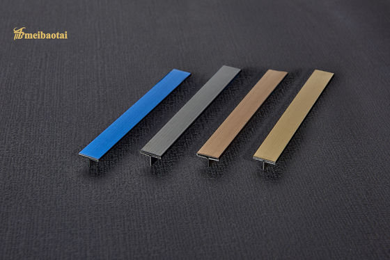 Thanh chữ U bằng thép không gỉ 304 tùy chỉnh với hoàn thiện màu PVD cho nẹp gạch