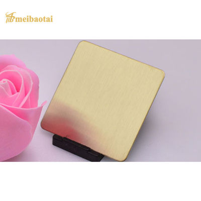 Giá tốt Tấm thép không gỉ trang trí bốn feet Tấm thép phẳng PVD 201 chải trực tuyến