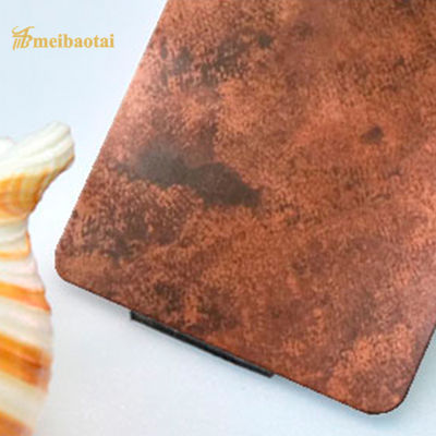 Giá tốt. Tường trang trí tấm thép không gỉ bằng đồng cổ màu SS304 trực tuyến