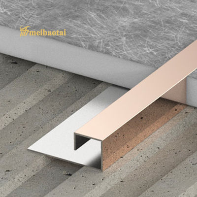 Giá tốt Rose Gold Green Black Mirror Tấm thép không gỉ Trim 0,65mm T Profile trực tuyến