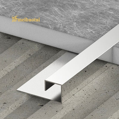 Giá tốt 304 thép không gỉ Customized Profile Tile Trim with Mirror PVD Color Coating and 10FT Length trực tuyến
