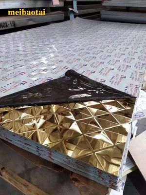 Giá tốt Gold Mirror Kim cương đúc thép không gỉ tấm hình vuông trực tuyến