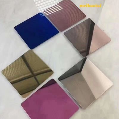 Mirror Finish 304/201 Grade Stainless Steel Sheet 1219x2438mm cho các ứng dụng trang trí