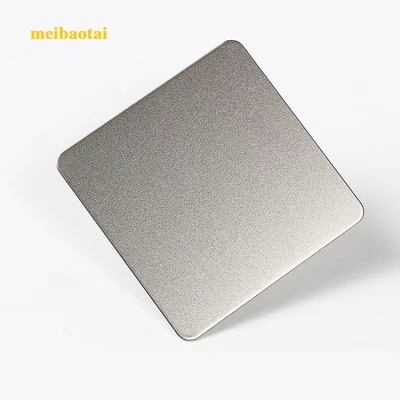 SS201J2 0.65MM bạc blast cát Stainless Steel màu bảng trang trí tấm