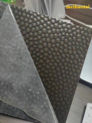 Bảng thép không gỉ đúc bằng vàng phủ PVD có độ dày 0,85mm