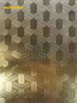 Giá tốt DIN 0.95mm Thk vàng gương khắc tấm thép không gỉ cho bên ngoài trực tuyến