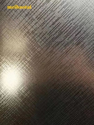 màu đồng khắc hariline bàn chải Stainless Steel màu Bảng trang trí tấm