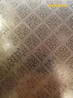 Silver Mirror Etched Stainless Steel Sheet Độ dày 1mm Tiêu chuẩn DIN