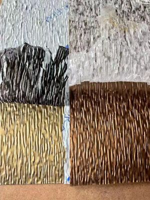 Blue Gold Mixed Color Diamond Pattern Bảng thép không gỉ nổi 4x8 feet cho trang trí counter