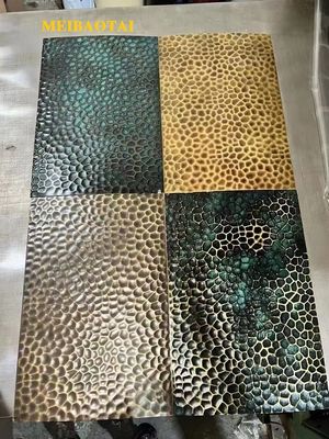 Giá tốt 4 * 8FT Antique Color Stainless Steel Bảng nổi 0.85mm Độ dày trực tuyến