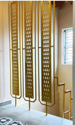 Giá tốt Khách sạn và trang trí nhà Stainless Steel Room Divider In Rose Gold Đồng và vàng Màu sắc tùy chỉnh Kích thước và mẫu có sẵn trực tuyến