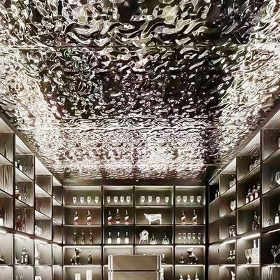 Giá tốt Silver Mirror Water Ripple Sheet trang trí trần nhà Tiêu chuẩn ASTM trực tuyến