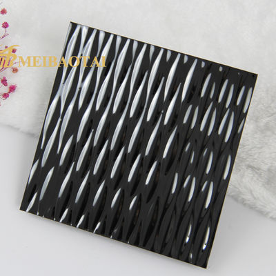 Giá tốt Tấm thép không gỉ 304 đen dập vân với độ dày 0.85mm cho tường và trần trang trí trực tuyến