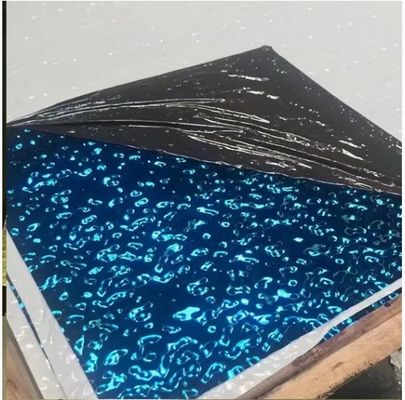 Tấm thép không gỉ phủ PVD màu vân nước dày 0.65mm kích thước 1219x2438mm dùng cho thiết kế nội thất và kiến trúc