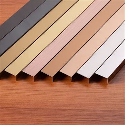 Giá tốt 304 thép không gỉ U Profile Tile Trim với độ dày 0,65mm cho cạnh bền trực tuyến