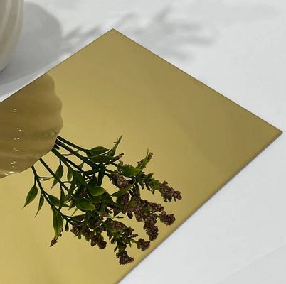 Giá tốt PVD phủ vàng gương kết thúc 304 lớp màu thép không gỉ tấm trang trí tấm trực tuyến