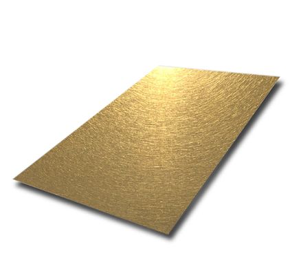 Giá tốt Vàng PVD lớp phủ 304 thép không gỉ tấm rung trang trí tấm 1219x2438mm trực tuyến