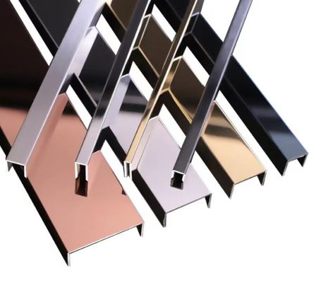 Giá tốt U6 U8 U10 Màu Stainless Steel U Tile Trim Trang trí tường trực tuyến