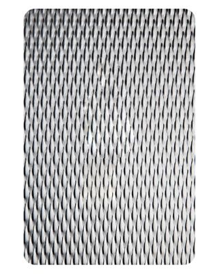 Tấm thép không gỉ dập nổi loại 201, bề mặt gương bạc, dày 0.85mm dùng để trang trí tường