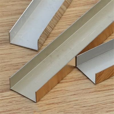 Giá tốt Chân tường chữ U bằng thép không gỉ 304 với kỹ thuật V rãnh/uốn và chiều dài 2438mm/3048mm trực tuyến
