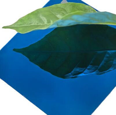 Ss201 Blue Mirror Pvd Color Sheet trang trí Stainless Steel Plate