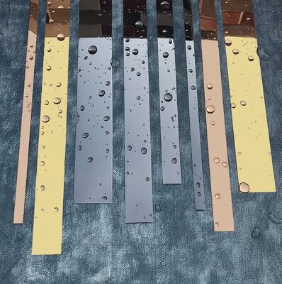 Nẹp Inox Tự Dính, Trang Trí Tường Cạnh Kim Loại Linh Hoạt