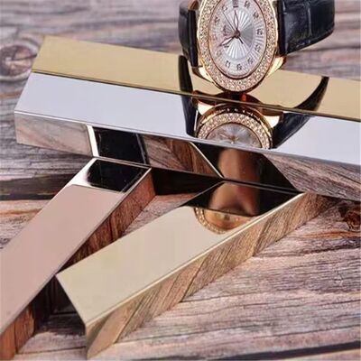 Thanh nẹp gạch hình chữ U bằng thép không gỉ 304 tùy chỉnh với bề mặt gương