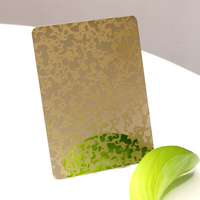 Lớp phủ màu khác nhau 201 304 Bảng thép không gỉ khắc