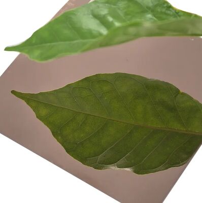 Tấm thép không gỉ gương vàng hồng 304 bền bỉ cho trang trí nhà cửa