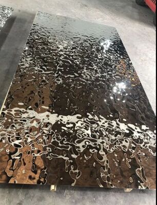 Chiếc gương sang trọng nước sóng tấm thép không gỉ cho designer trần nhà