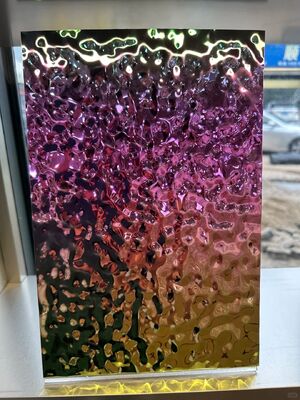 0.65mm Độ dày Silver Mirror Finish PVD Stainless Steel Sheet cho trang trí trần nhà và tường